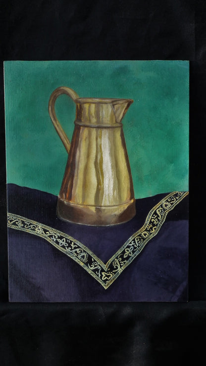 Copper can Still Life Oil painting