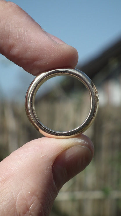 Handmade Golden bronze ring