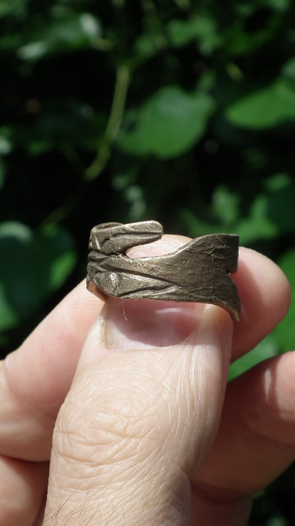 Handmade bronze ring