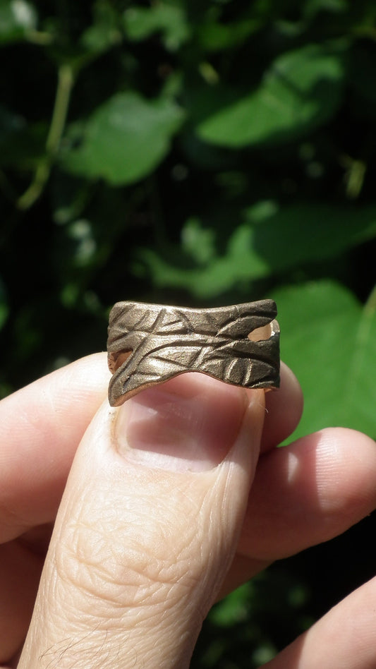 Handmade bronze ring