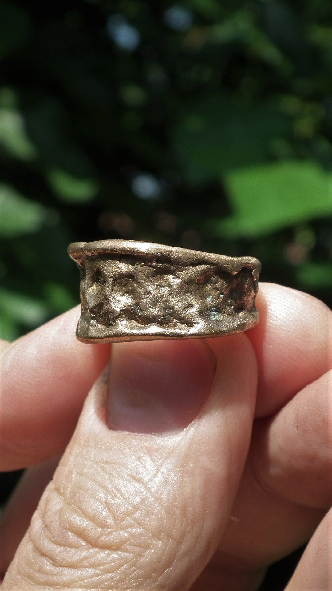 Handmade bronze ring