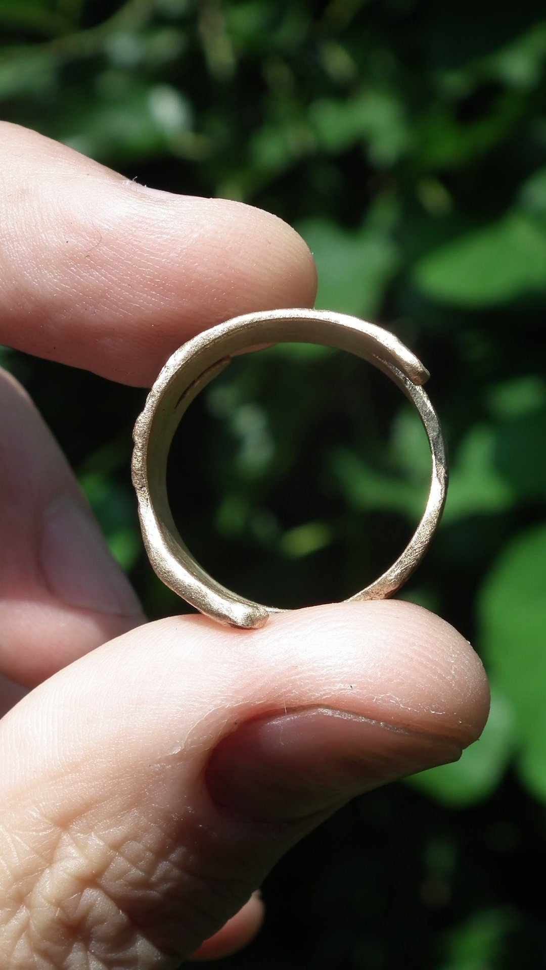 Handmade bronze ring