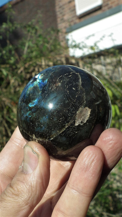 62mm Labradorite sphere from Madagaskar