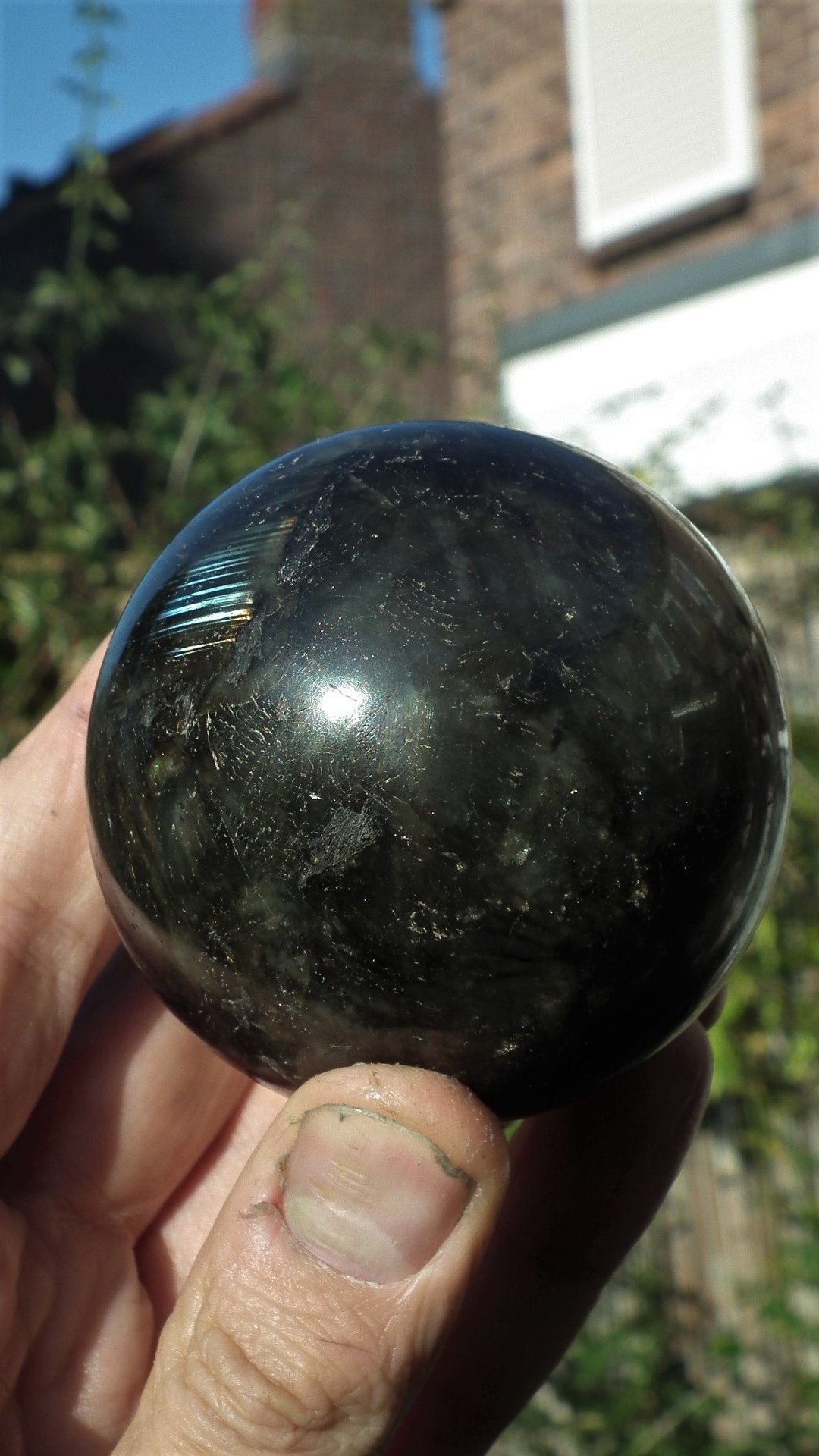68mm Labradorite sphere from Madagaskar