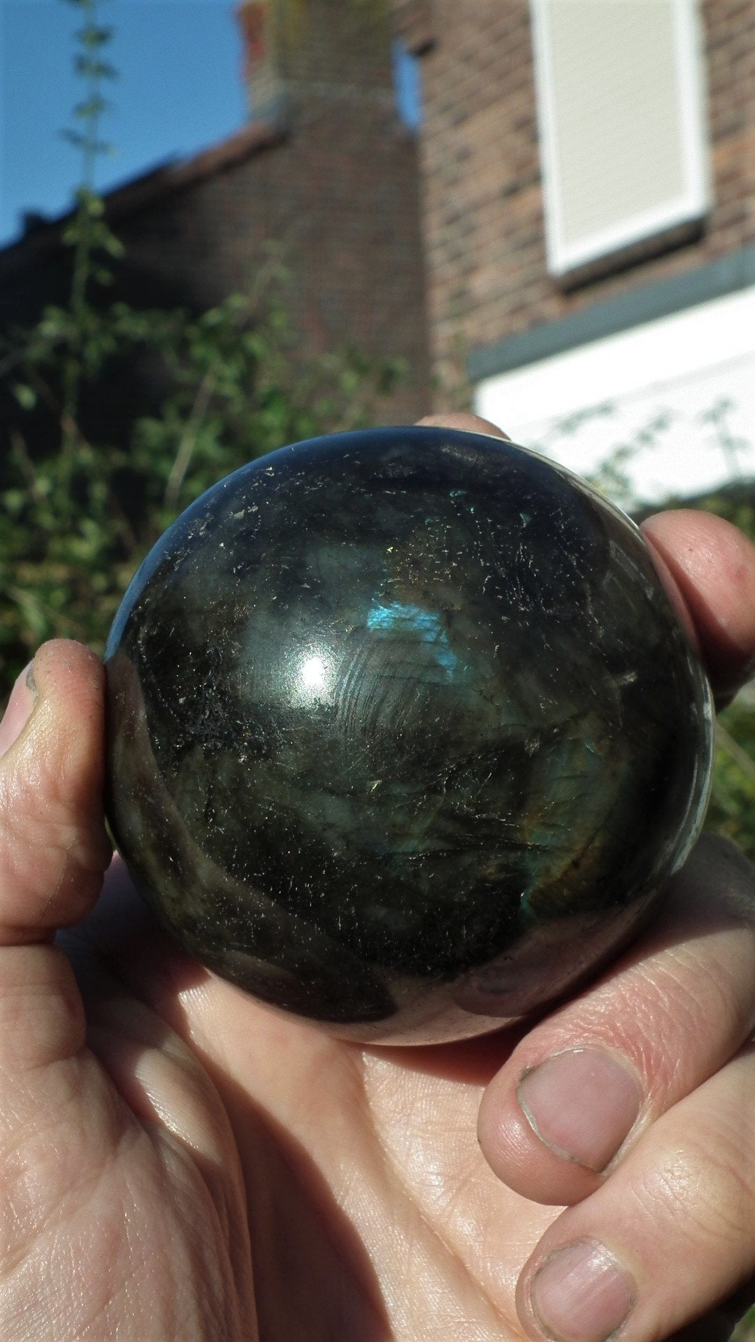 68mm Labradorite sphere from Madagaskar