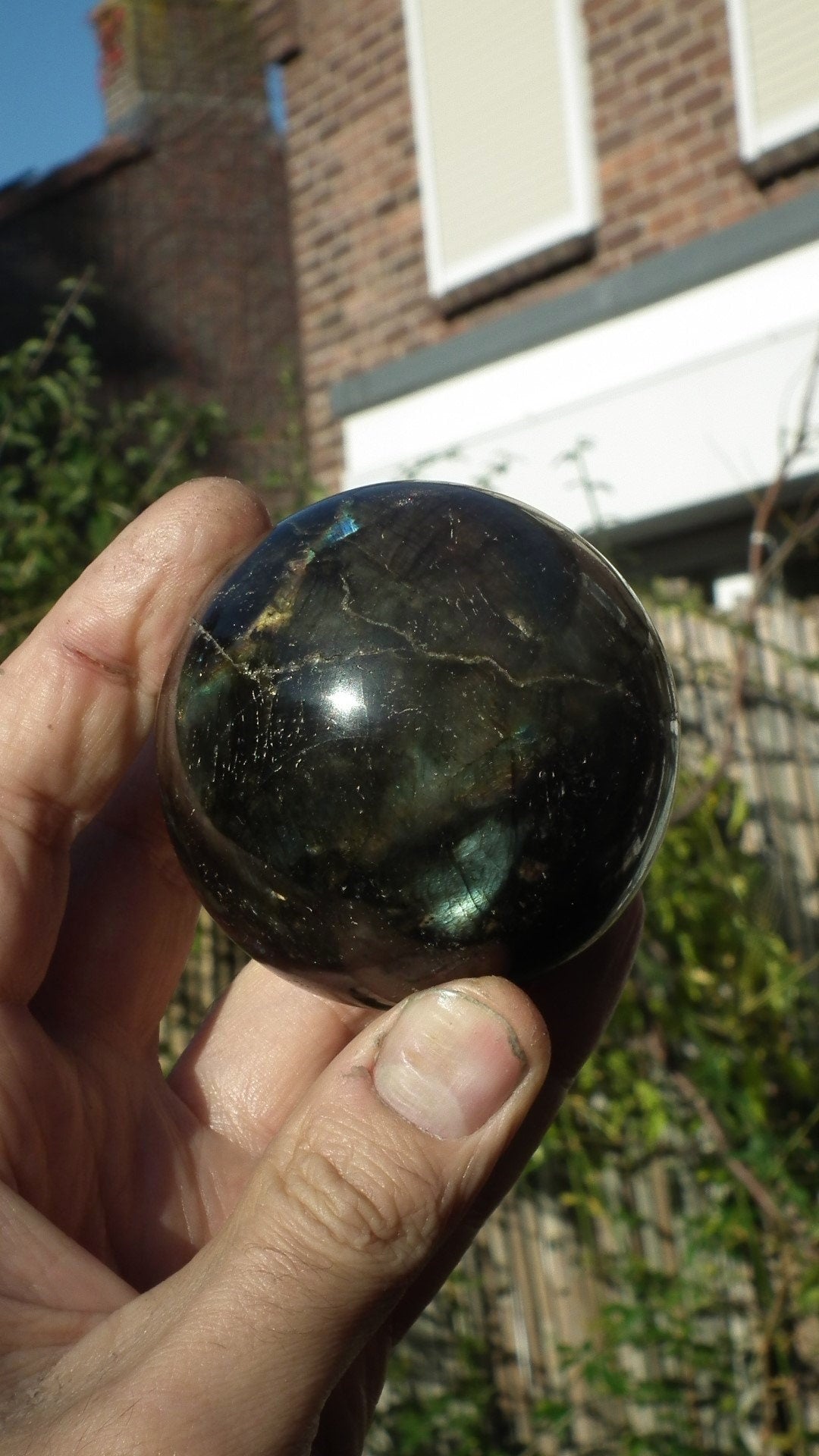 66mm Labradorite sphere from Madagaskar