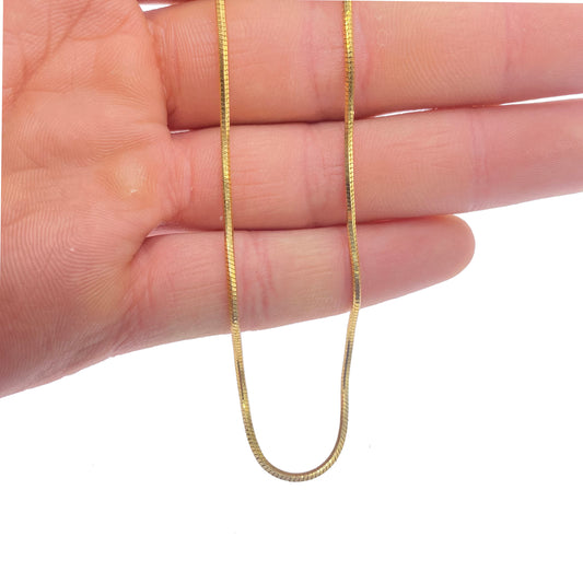 Copper necklace // Copper snake chain
