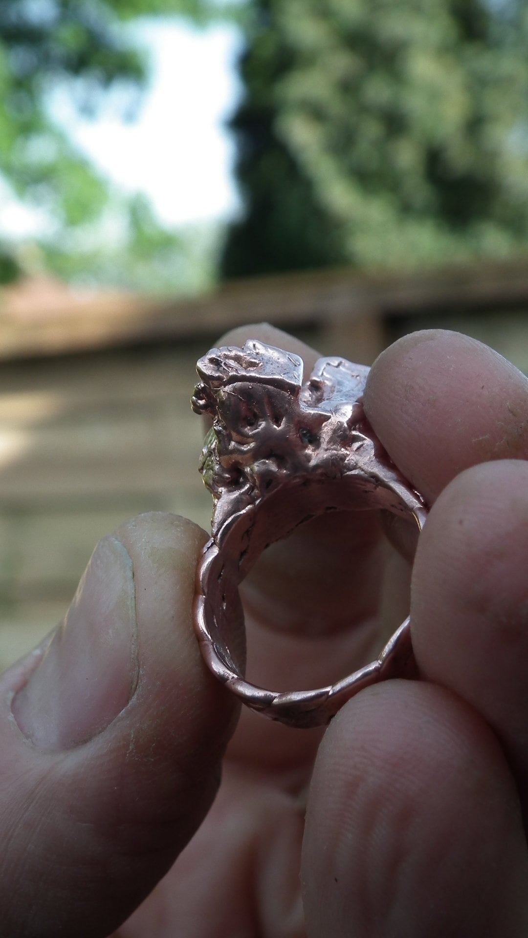 Electroformed copper Bismuth ring