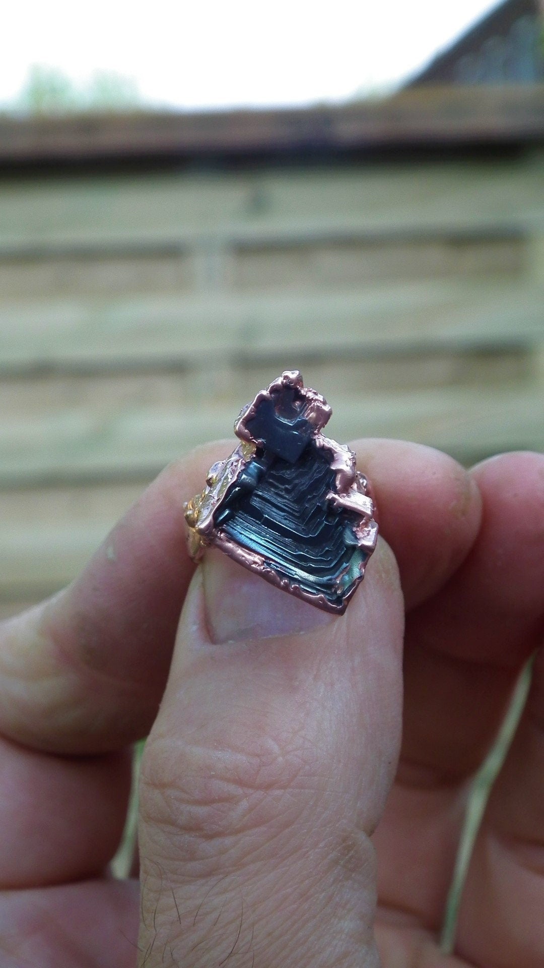Electroformed copper Bismuth ring