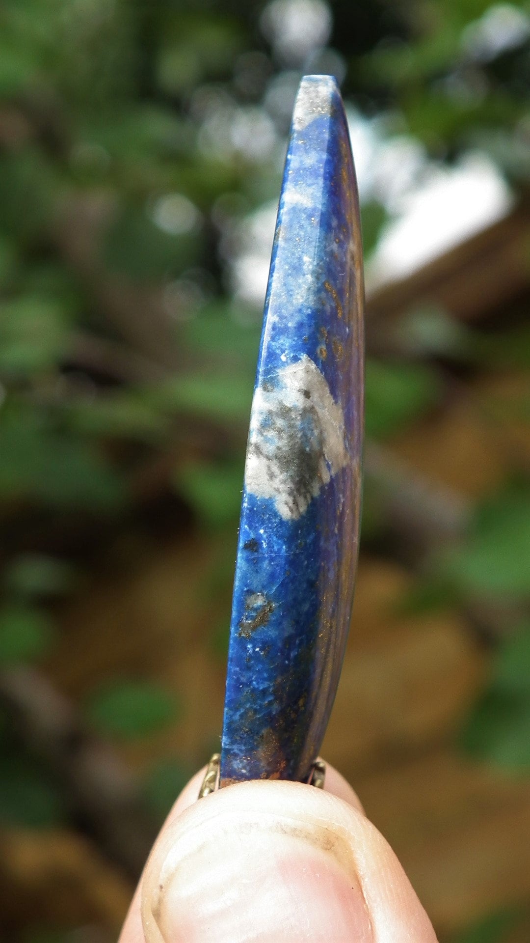 Lapis Lazuli Necklace / Lapis Lazuli pendant / bronze Bail
