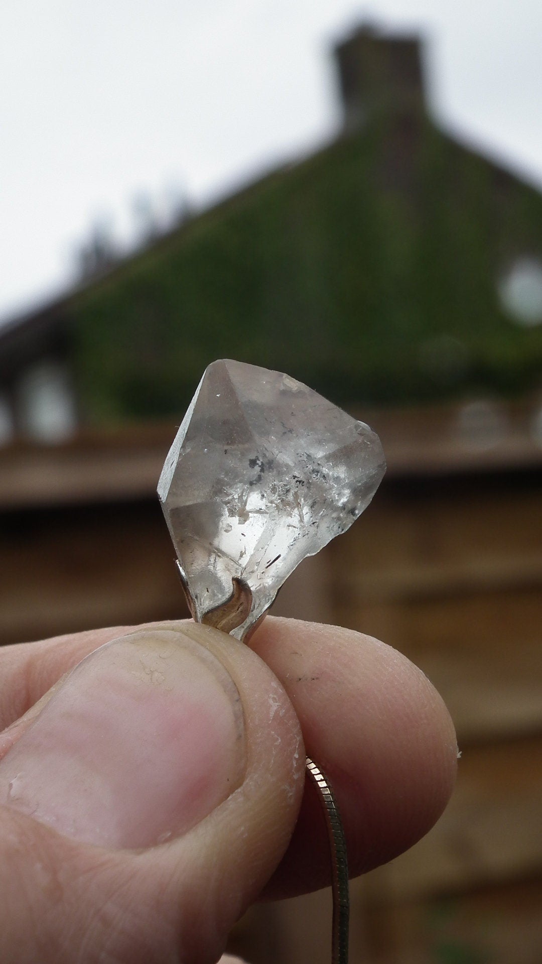 Herkimer diamond pendant
