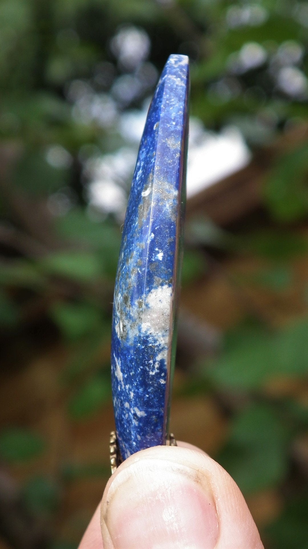 Lapis Lazuli Necklace / Lapis Lazuli pendant / bronze Bail