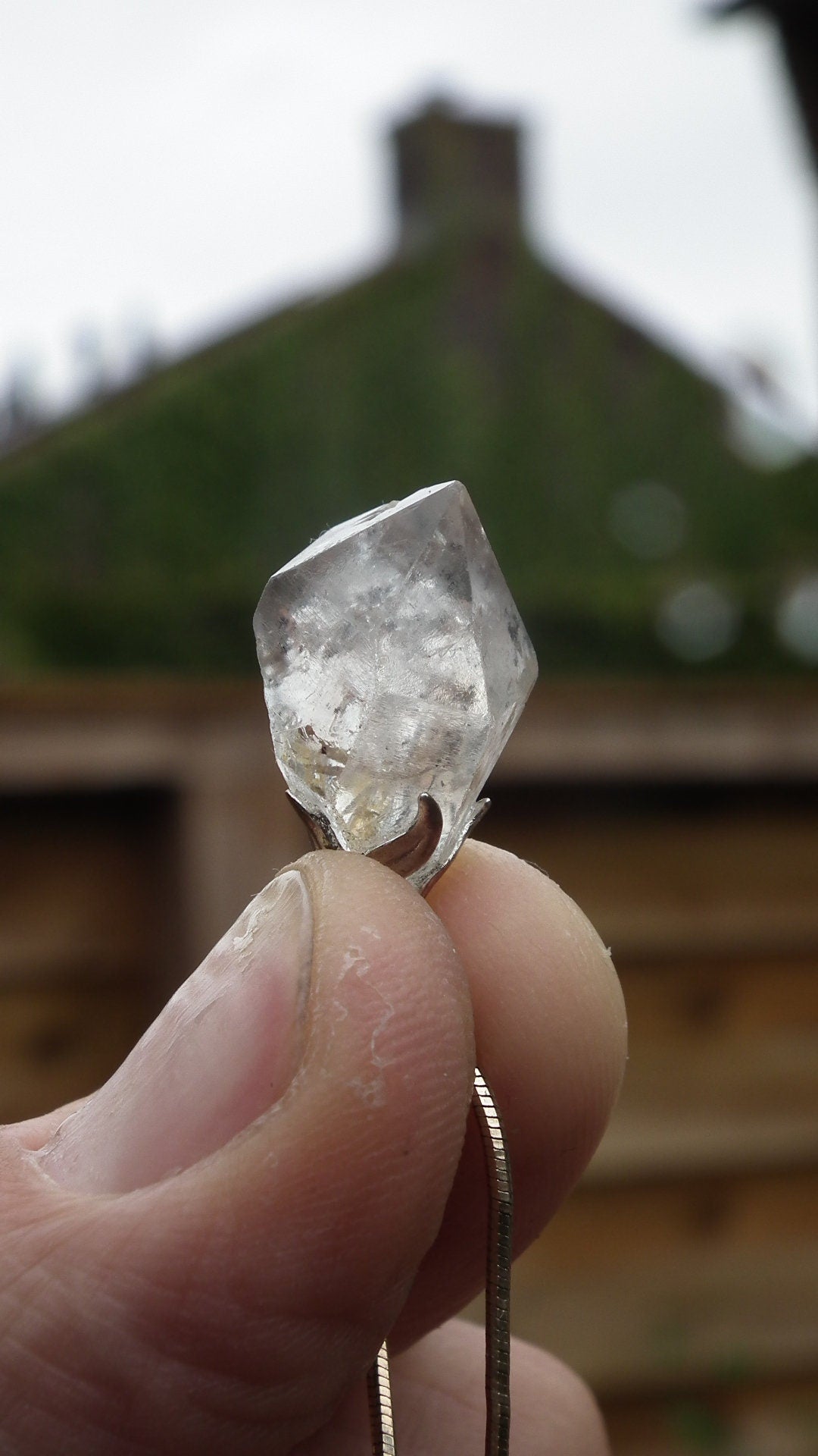 Herkimer diamond pendant