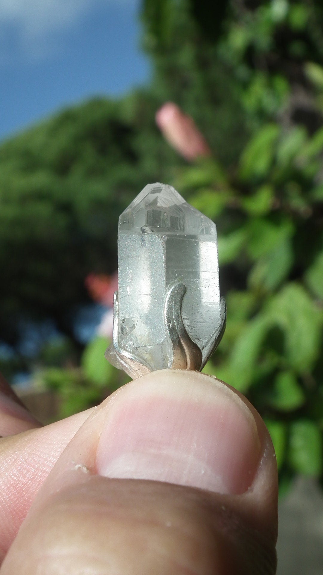 Herkimer diamond necklace // XXL Herkimer diamond necklace