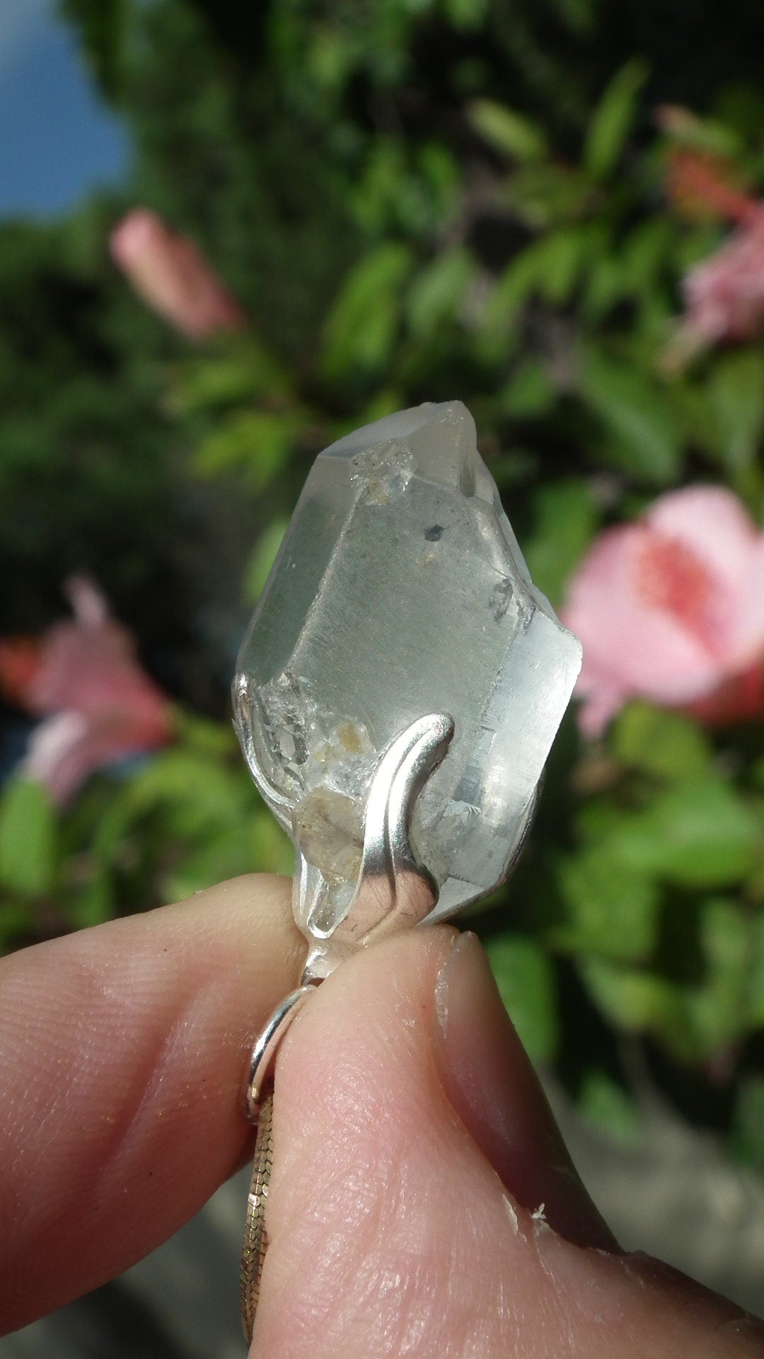 Herkimer diamond necklace // XXL Herkimer diamond necklace