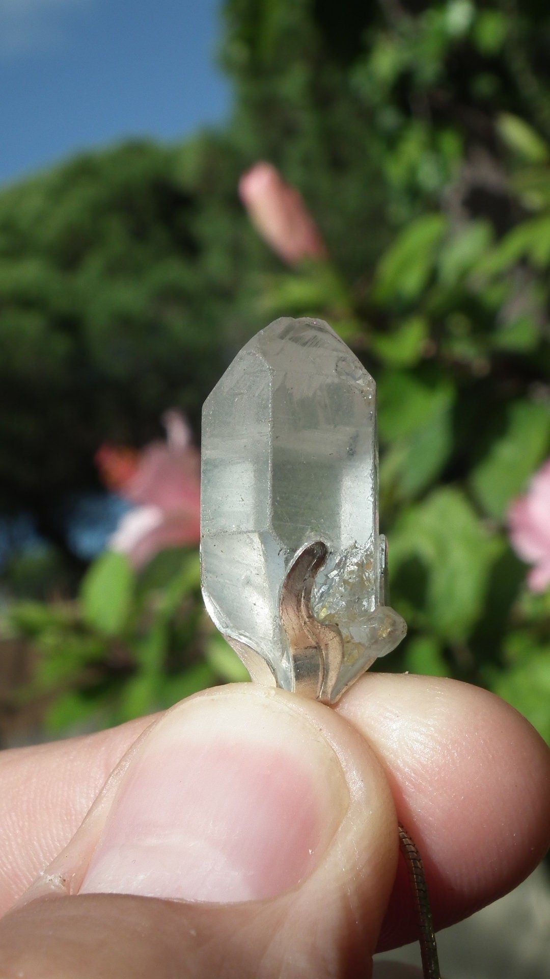 Herkimer diamond necklace // XXL Herkimer diamond necklace