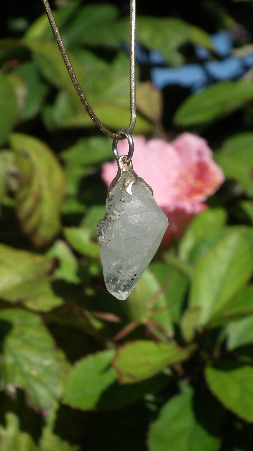 Herkimer diamond necklace