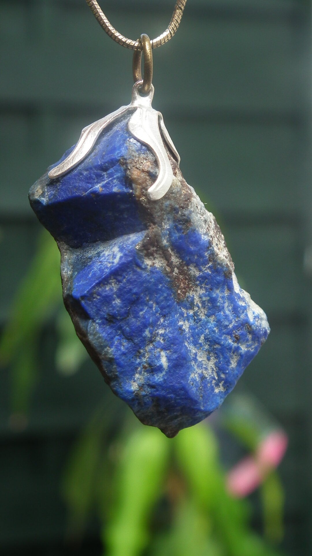 lapis lazuli necklace / raw lapis lazuli