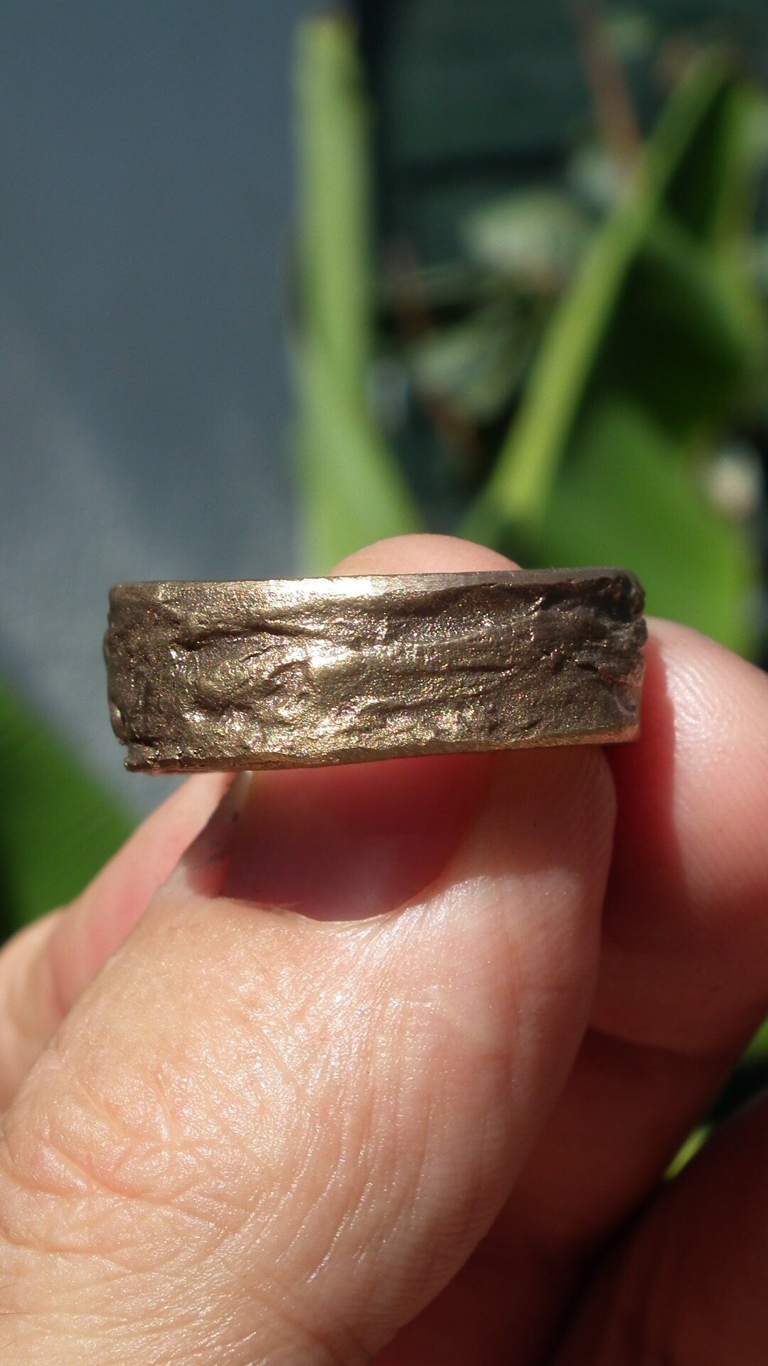 Handmade bronze ring