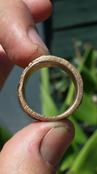 Handmade bronze ring