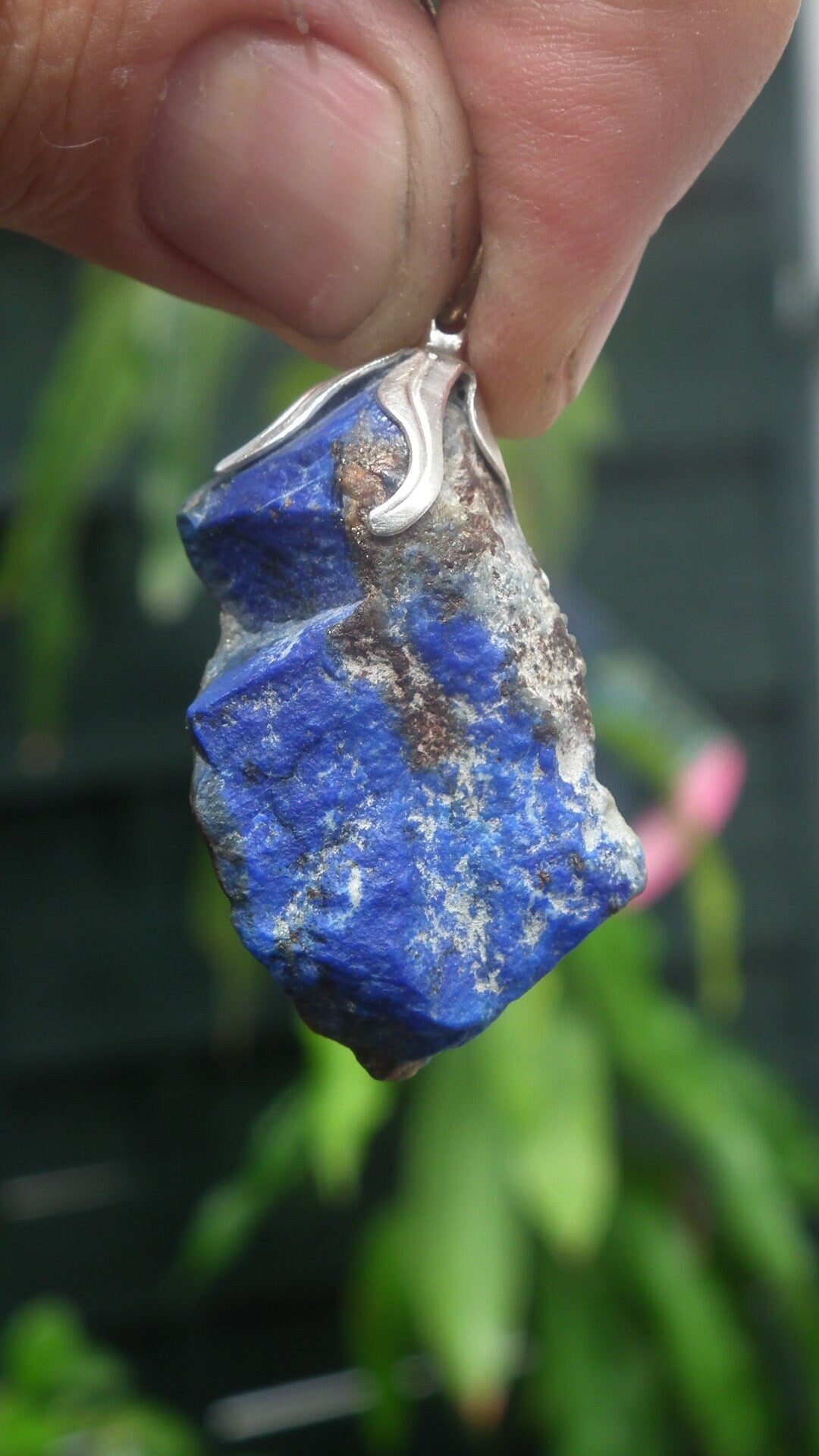 lapis lazuli necklace / raw lapis lazuli