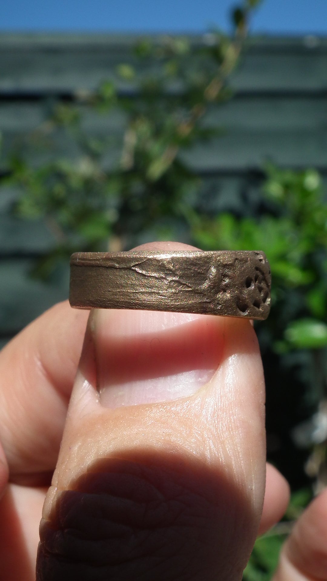 Handmade bronze ring