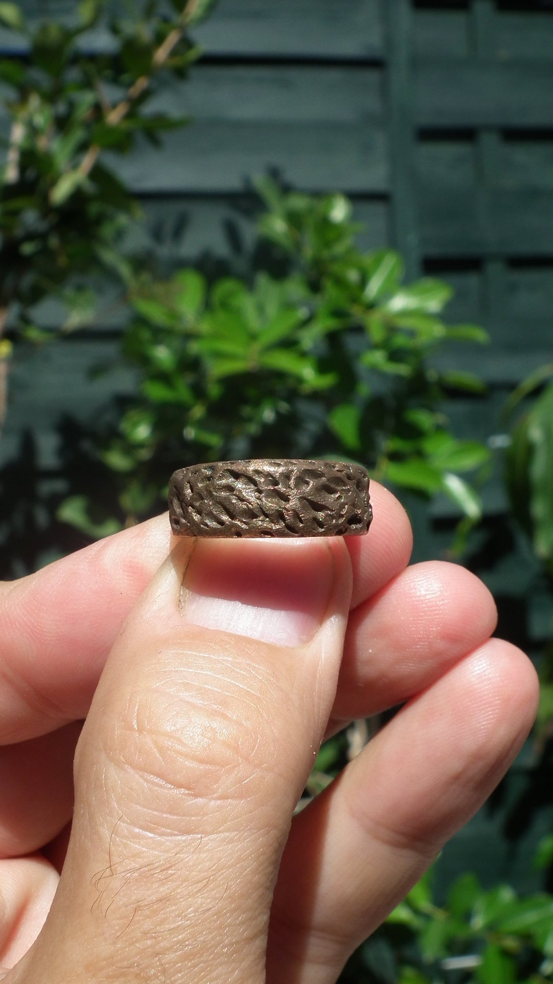 Handmade bronze ring