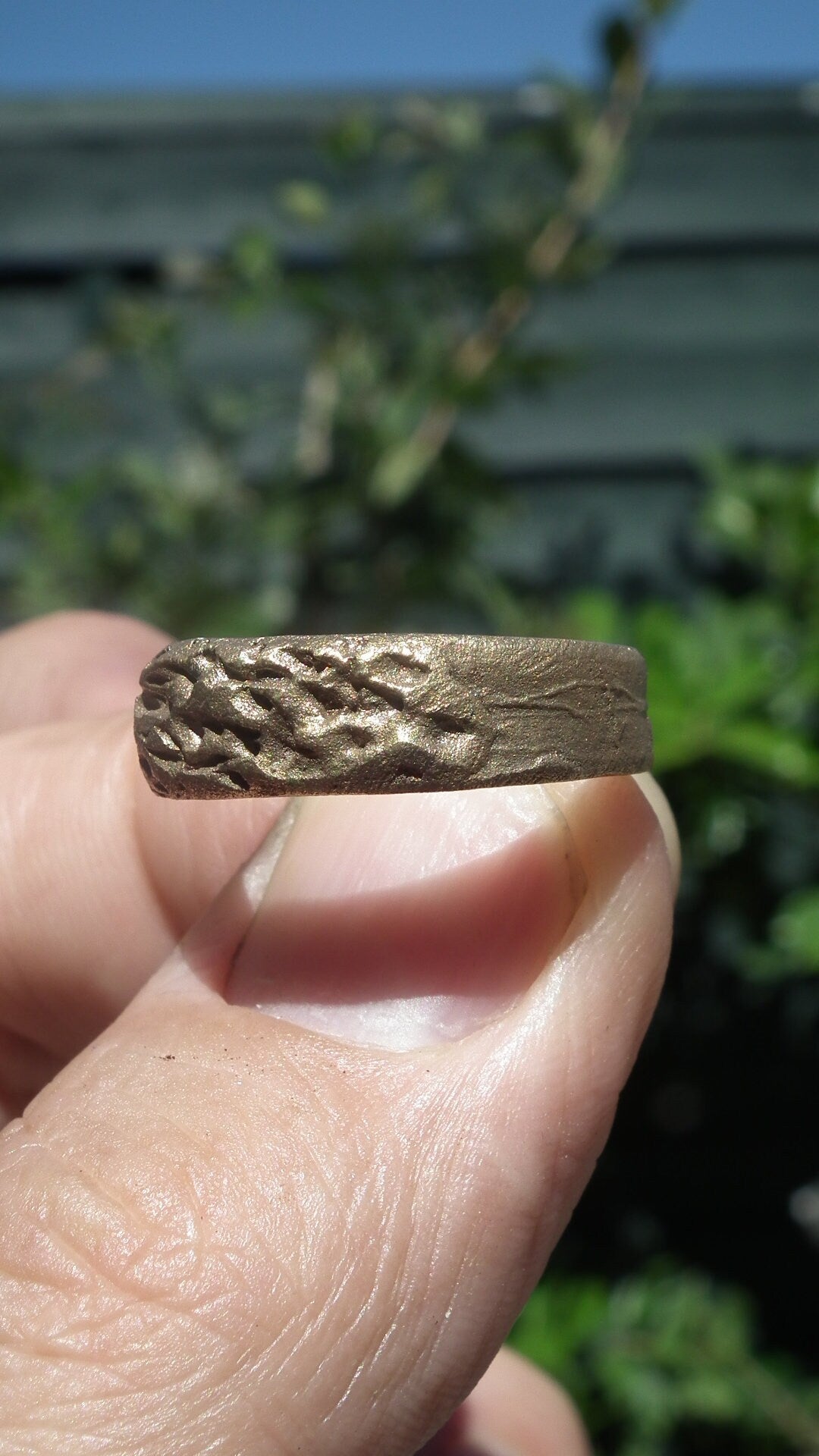 Handmade bronze ring