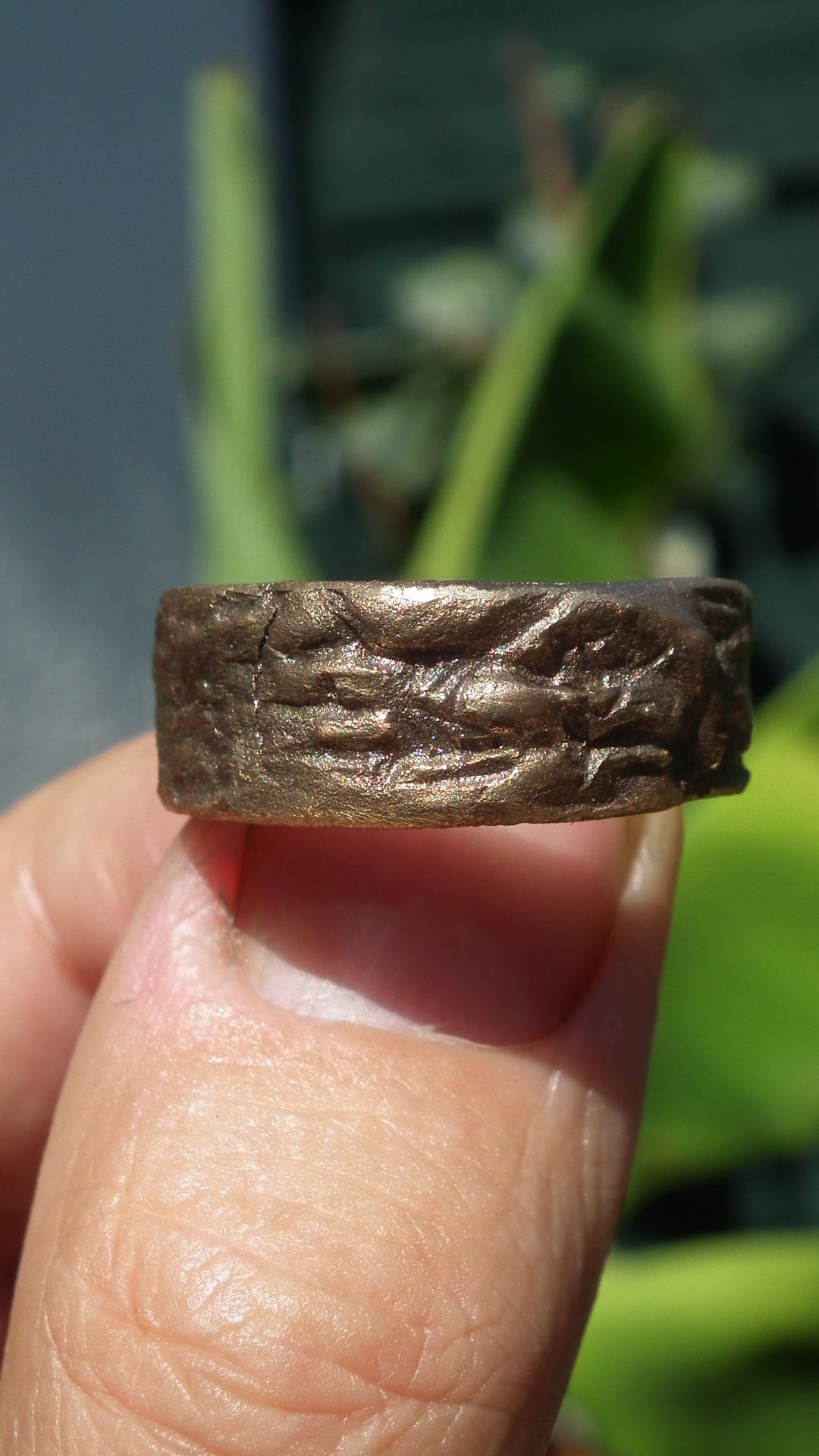 Handmade bronze ring