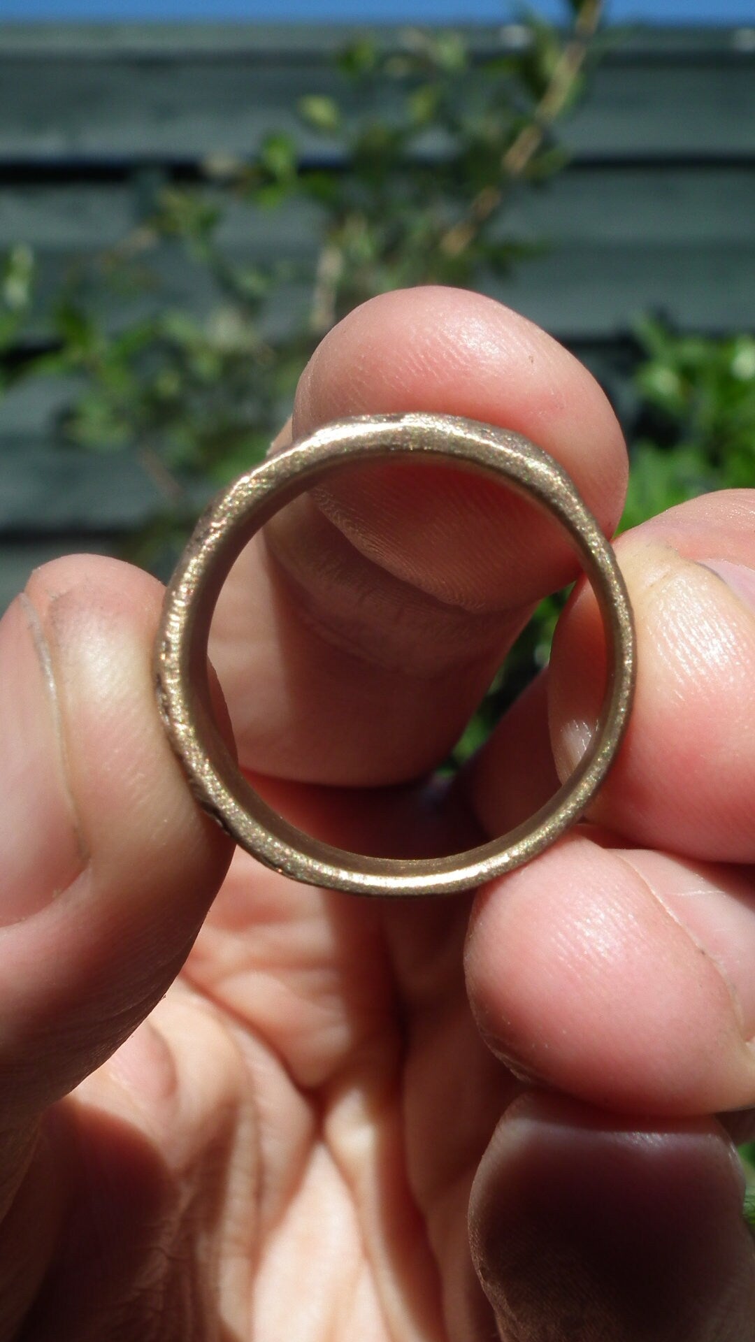 Handmade bronze ring