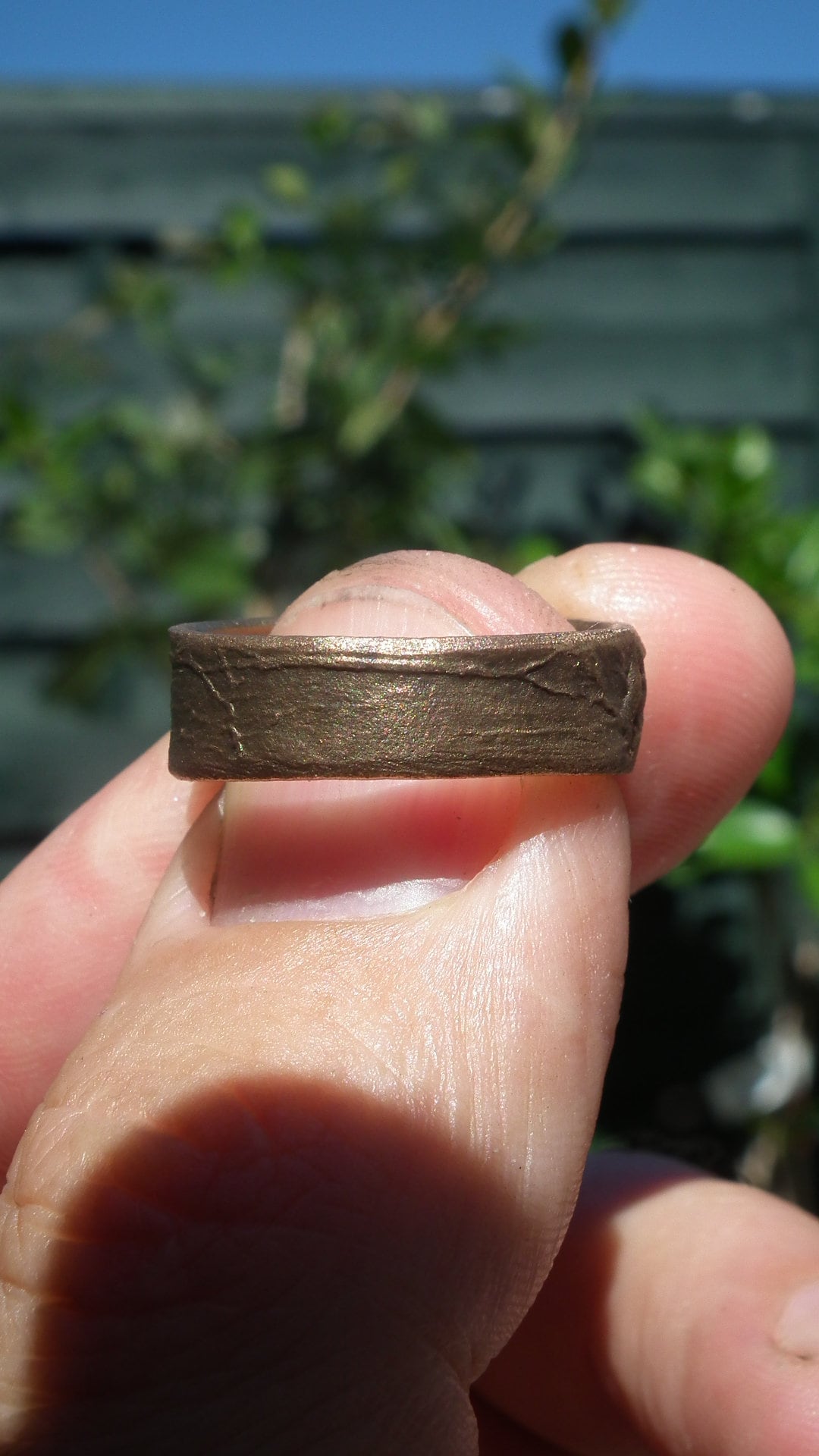 Handmade bronze ring