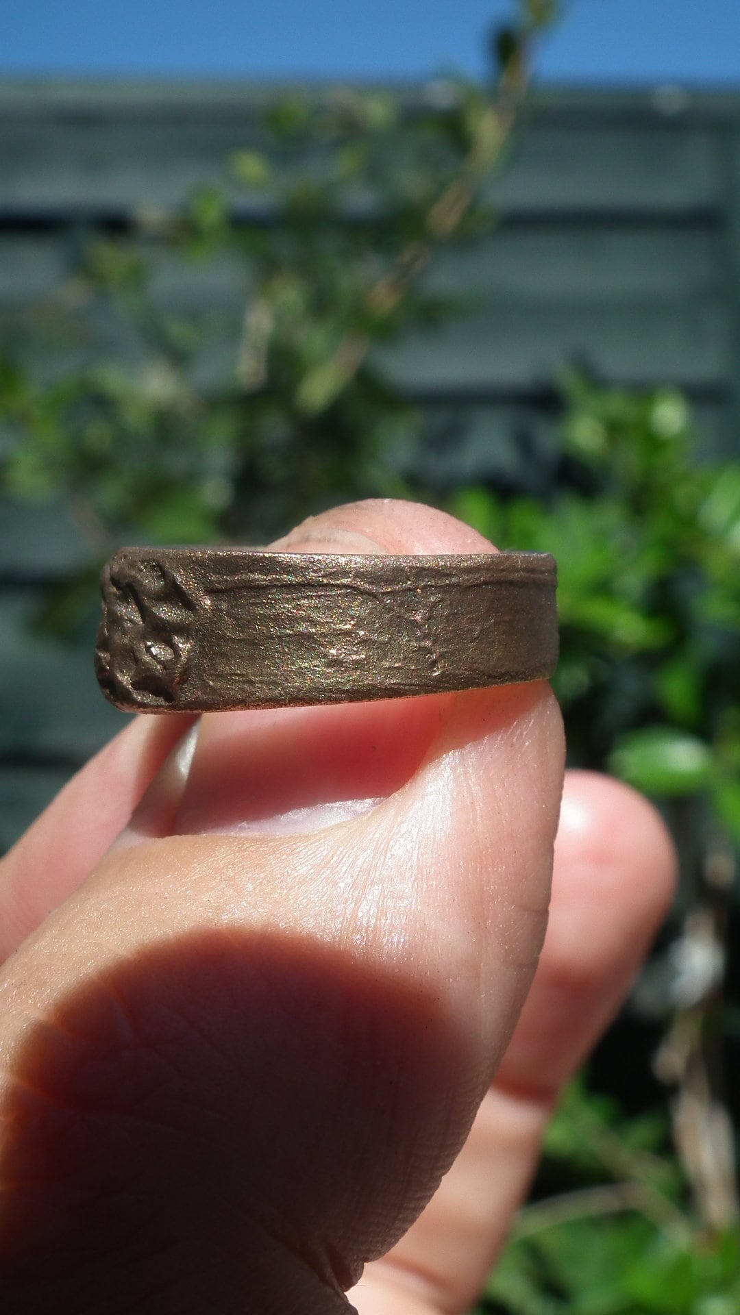 Handmade bronze ring