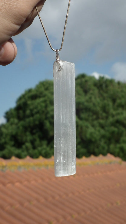 Selenite necklace / Selenite crystal