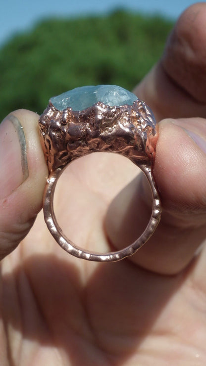 Handmade bronze Hessonite pendant