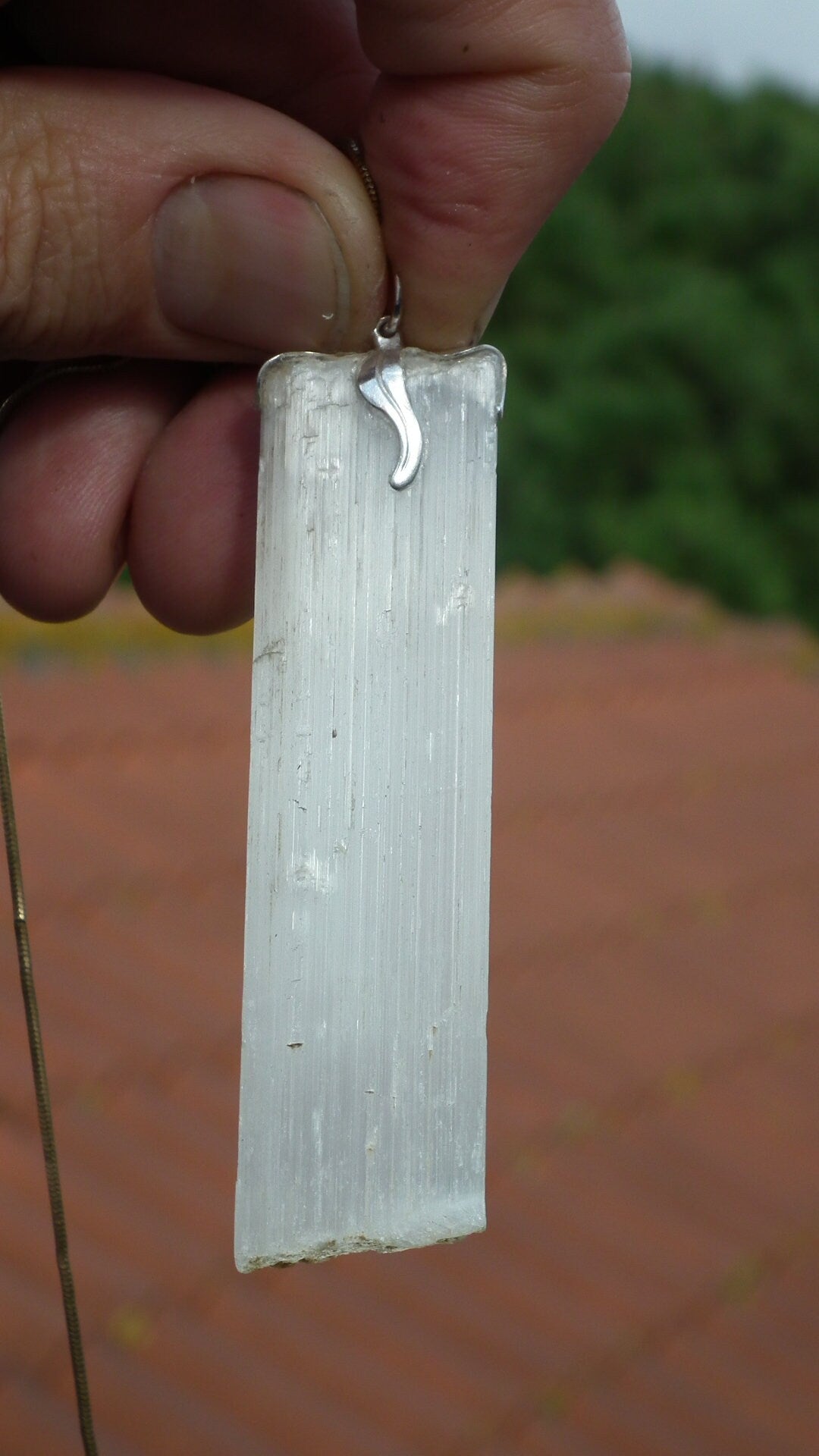 Selenite crystal / Selenite necklace / Large selenite