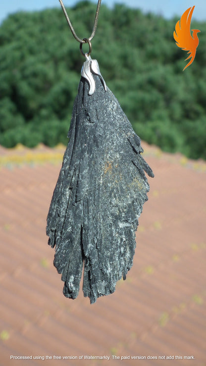 Black Kyanite pendant
