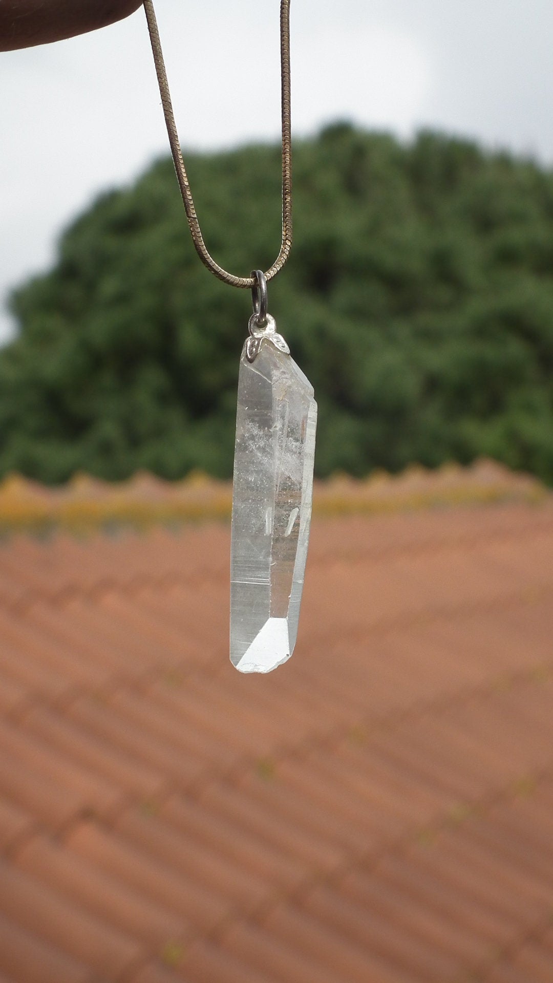 Lemurian Quartz pendant from Brazil