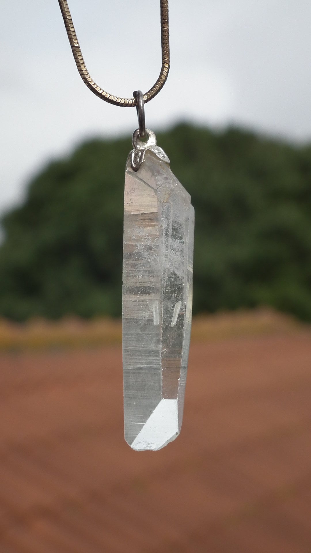 Lemurian Quartz pendant from Brazil