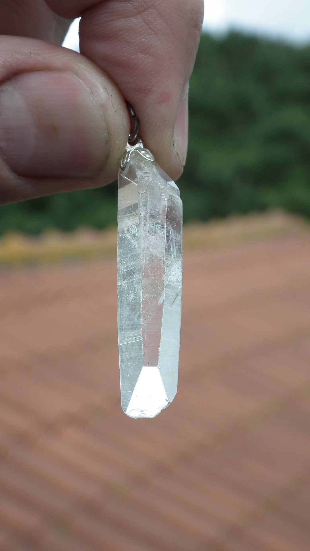 Lemurian Quartz pendant from Brazil